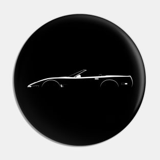 Chevrolet Corvette Convertible (C4 1991) Silhouette Pin