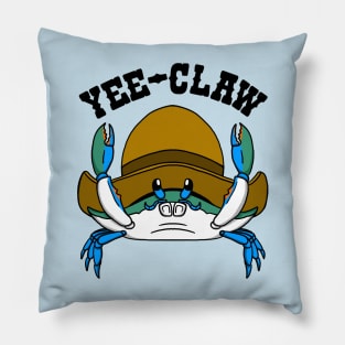 Yee-Claw Cowboy Crab Pillow