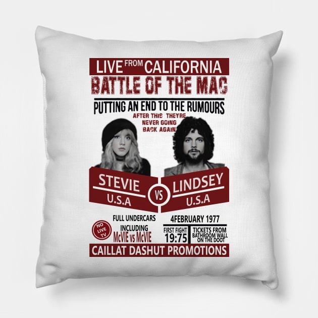 fleetwood mac beattle Pillow by plerketekuk