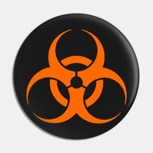 Biohazard Orange Pin