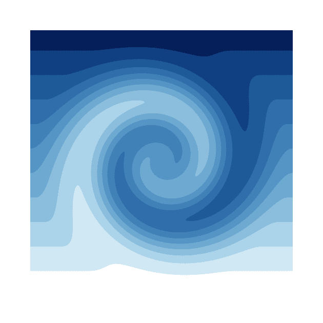 Blue Abstract Wave Swirl by Whoopsidoodle