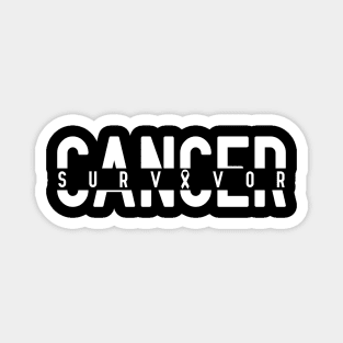 Lung Cancer Survivor - White Ribbon Magnet