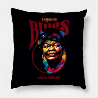 The Queen of the Blues Pillow