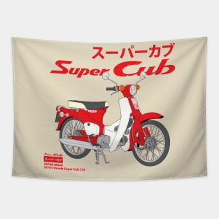 The classic 1970's Honda Super Cub C70 Tapestry