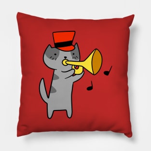 Trumpet Cat Pillow