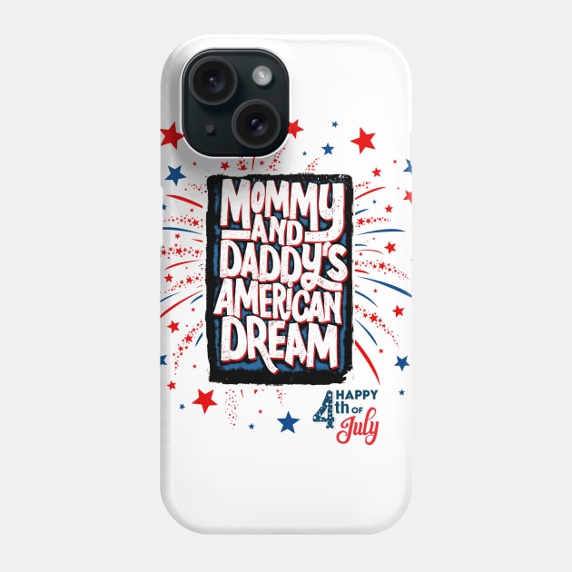 Happy 4th of July Kids Phone Case by WalkingMombieDesign