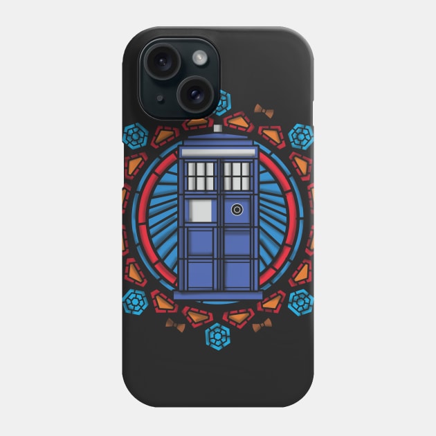 Stained glass Tardis Phone Case by ChetanAdlak