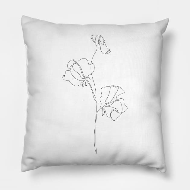 Sweet Pea Pillow by Explicit Design