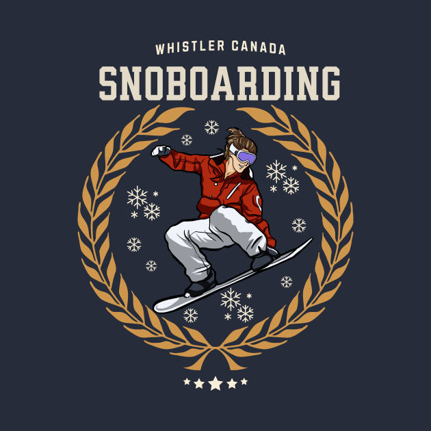 Snowboarding, Whistler Canada by Ayzora Studio