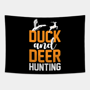 Deer and Duck Hunting Tapestry