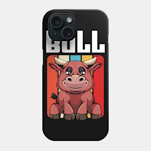 Bull - Cute Retro Style Kawaii Cattle Phone Case