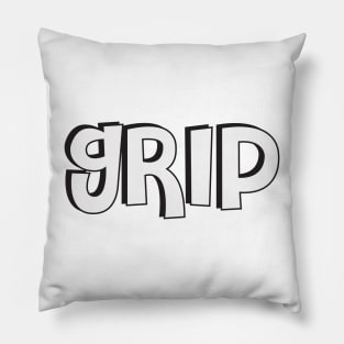 Film Crew On Set - Grip - White Text - Front Pillow