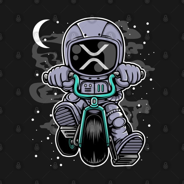 Astronaut Ripple XRP Coin To The Moon Crypto Token Cryptocurrency Wallet HODL Birthday Gift For Men Women by Thingking About