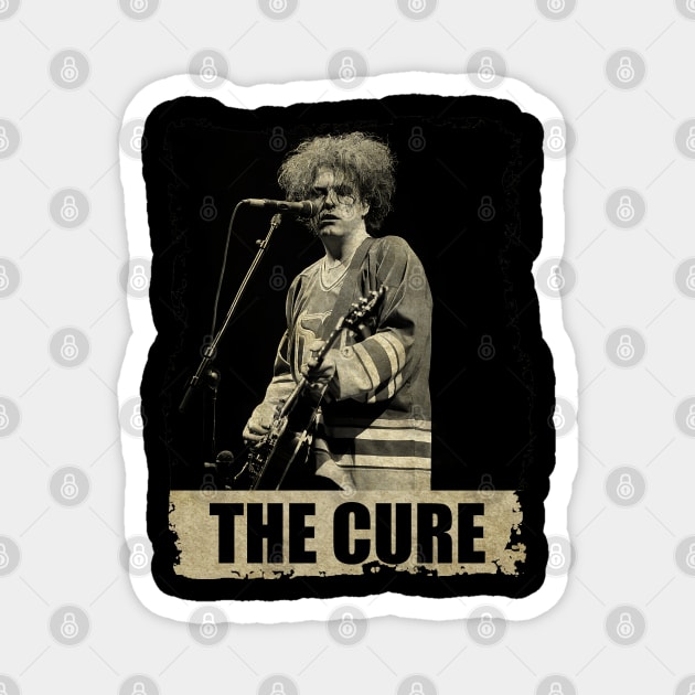 The Cure - RETRO BLACKWHITE Magnet by Wendyshopart