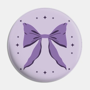 Pretty bow - purple Pin