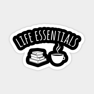 Books and Coffee | Bookworm Bibliophile Gift Magnet