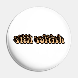 Tiktok Peach Orange Still Softish Sticker Pin