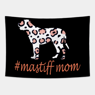 cool leopard print mastiff mom gift Tapestry