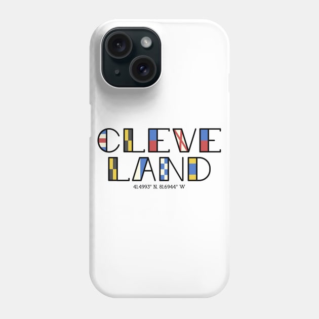 Cleveland Nautical Flag Phone Case by mbloomstine