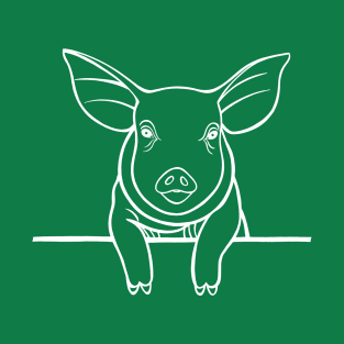Little Piggy Drawing - cute pig design T-Shirt