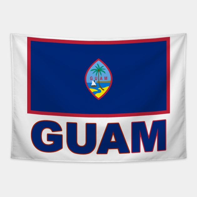 The Pride of Guam - Guamanian Flag Design Tapestry by Naves