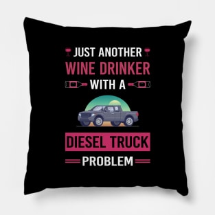 Wine Drinker Diesel Truck Trucks Pillow