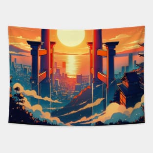 Torii Gate Japan Tapestry