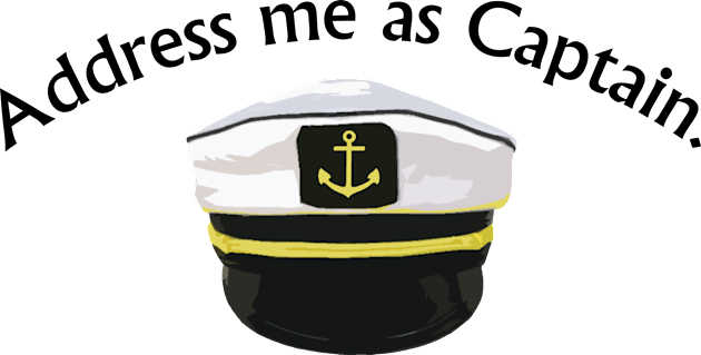 Address Me As Captain Kids T-Shirt by klance