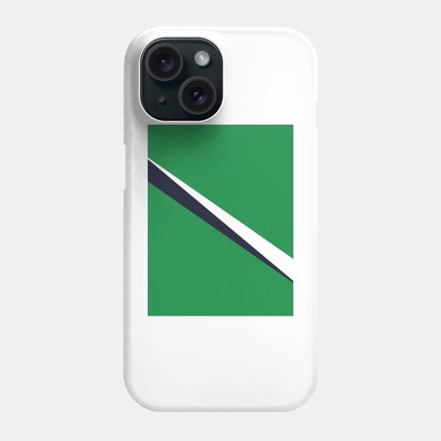 Liverpool Retro 1999 Away Green White Navy Sash Phone Case by Culture-Factory