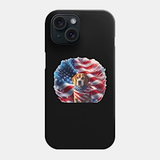 Patriotic Dogs of the United States of America - Beagle Phone Case