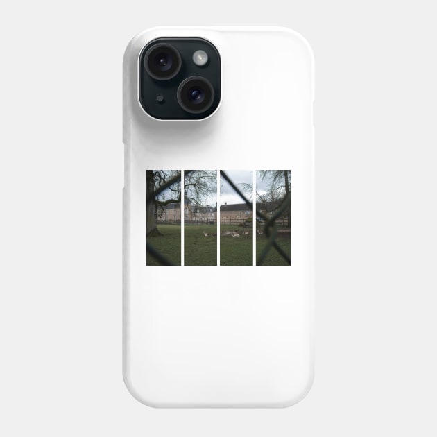 The castle of Pierre-de-Bresse is a 17th-century castle in the Bourgogne-Franche-Comte. Cloudy winter day Phone Case by fabbroni-art