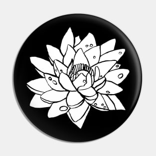 Water Lilly White Pin