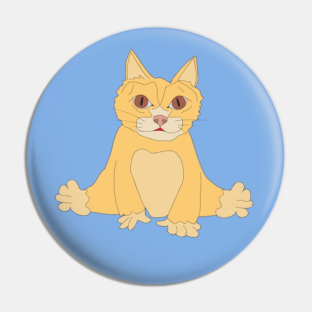 Funny yellow cat Pin by Alekvik