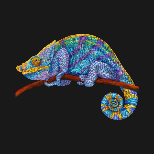 Disover Panther Chameleon - Chameleon - T-Shirt