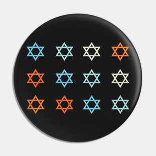 Jewish Stars Pin