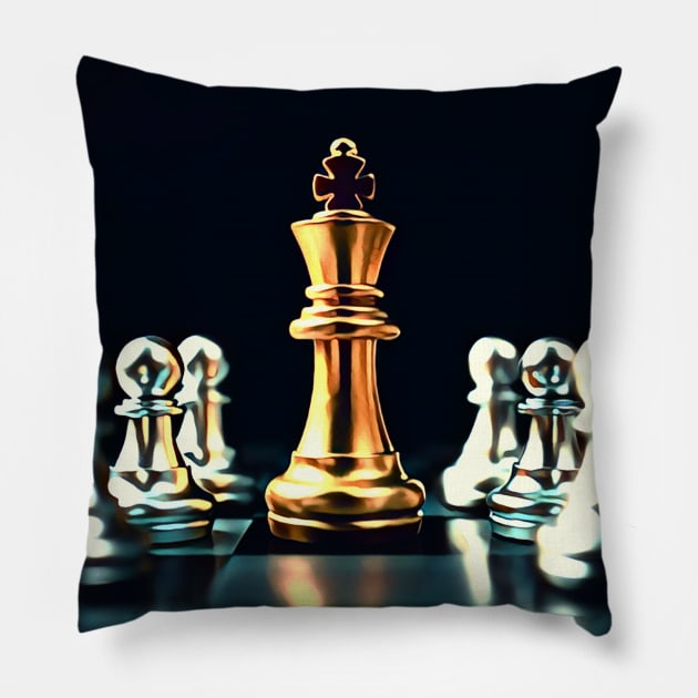 Chess King Pillow by Unique Designs