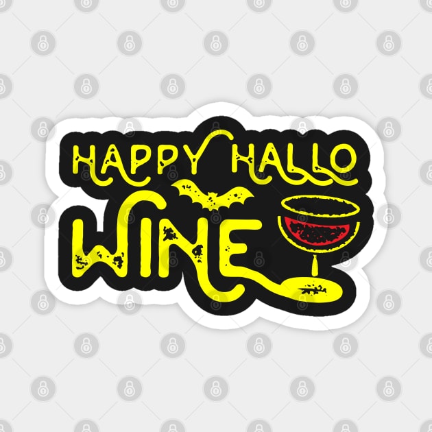 Happy Hallo Wine Magnet by BraaiNinja