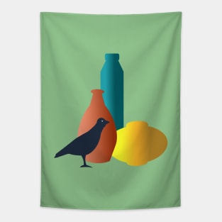 Mid Century Bird Tapestry