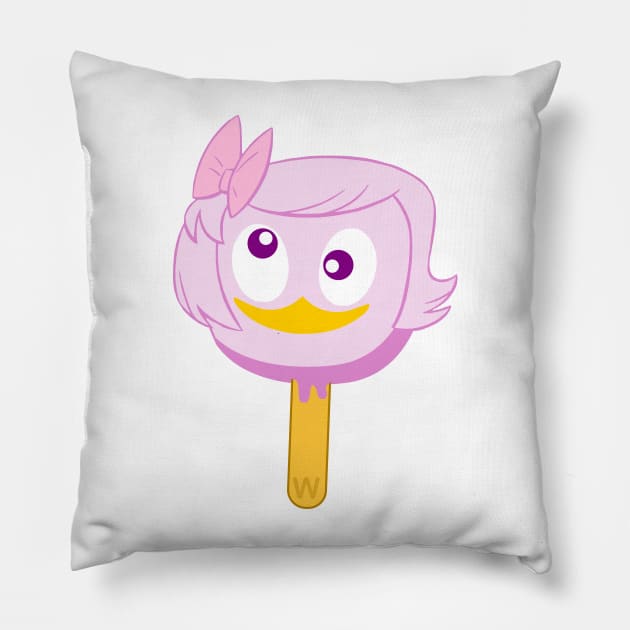 Ducktales Webby  Vanderquack Ice cream Pillow by CoreyUnlimited