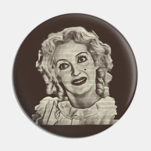 Bette Davis - Paper Tape Pin