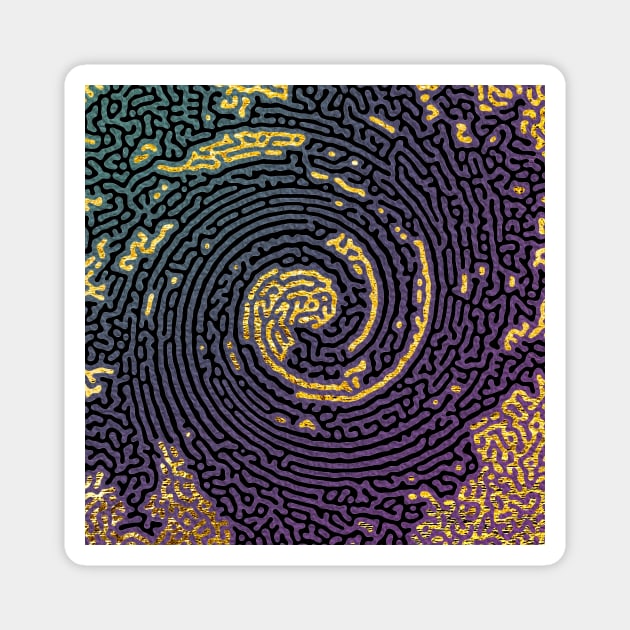 Dark Whirlpool Mesmerize Bermuda Triangle Magnet by maak and illy