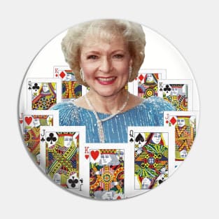 Queen, Betty White Pin