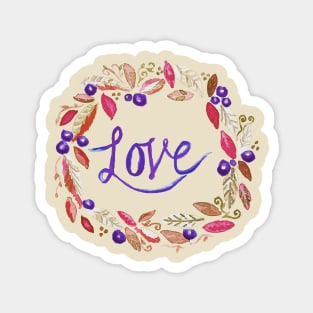 Autumn Love Wreath Magnet