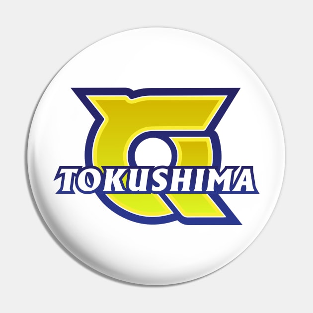 Tokushima Prefecture Japanese Symbol Pin by PsychicCat