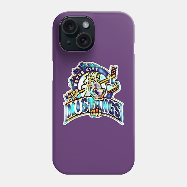 Detroit Motor City Mustangs Roller Hockey Phone Case by Kitta’s Shop