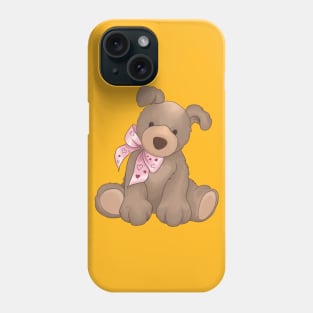 Cute dog cuddly toy children motive Phone Case