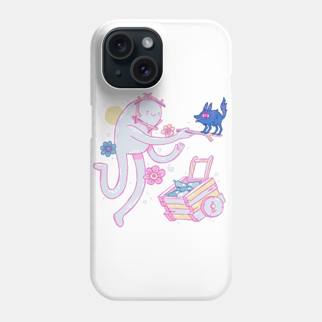 Snow Rock and Fire Pup Phone Case by DajonAcevedo