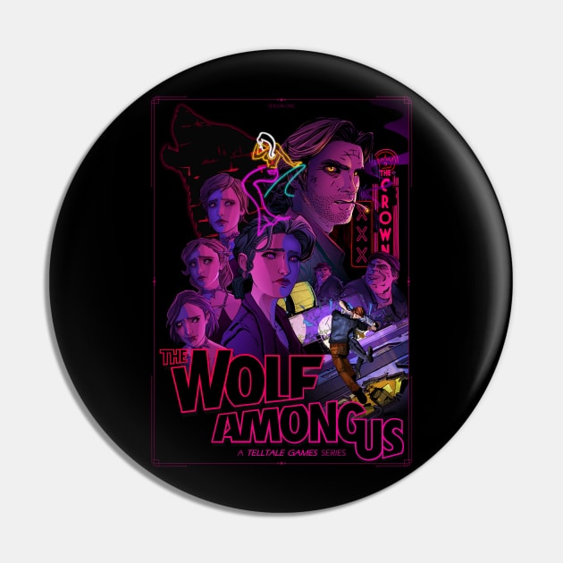 The Wolf Among Us Pin by Nicole Nichols