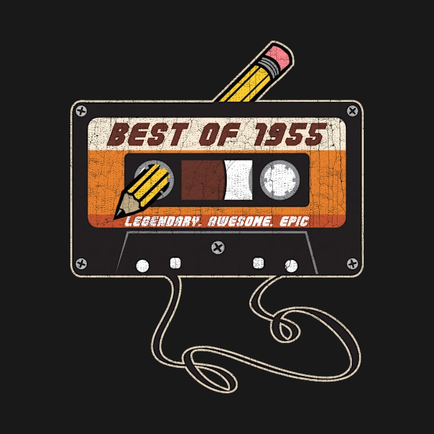 Best of 1955 - Retro Cassette Tape Faded-Style by torrelljaysonuk