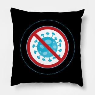 Covid-19 quarantine sign corona virus Pillow